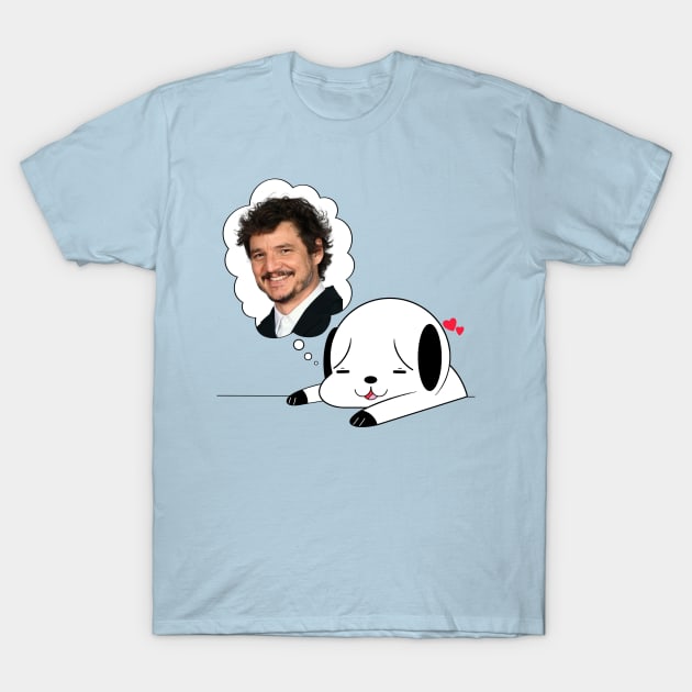 Puppy Love :  Pedro Pascal T-Shirt by garciajey